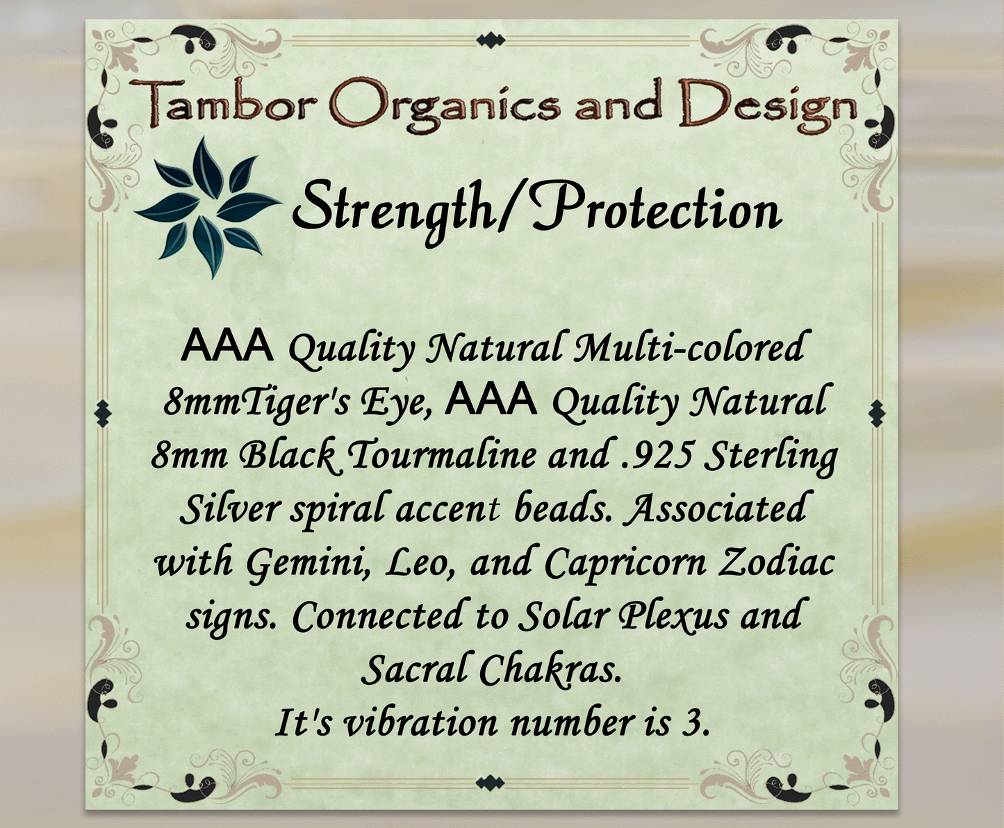 Strength - Protection Bracelet, AAA Natural Tiger's Eye Gem, Tourmaline Bracelet, Solar Plexus, Heart, Third Eye Chakra, Mars, Fire Energy