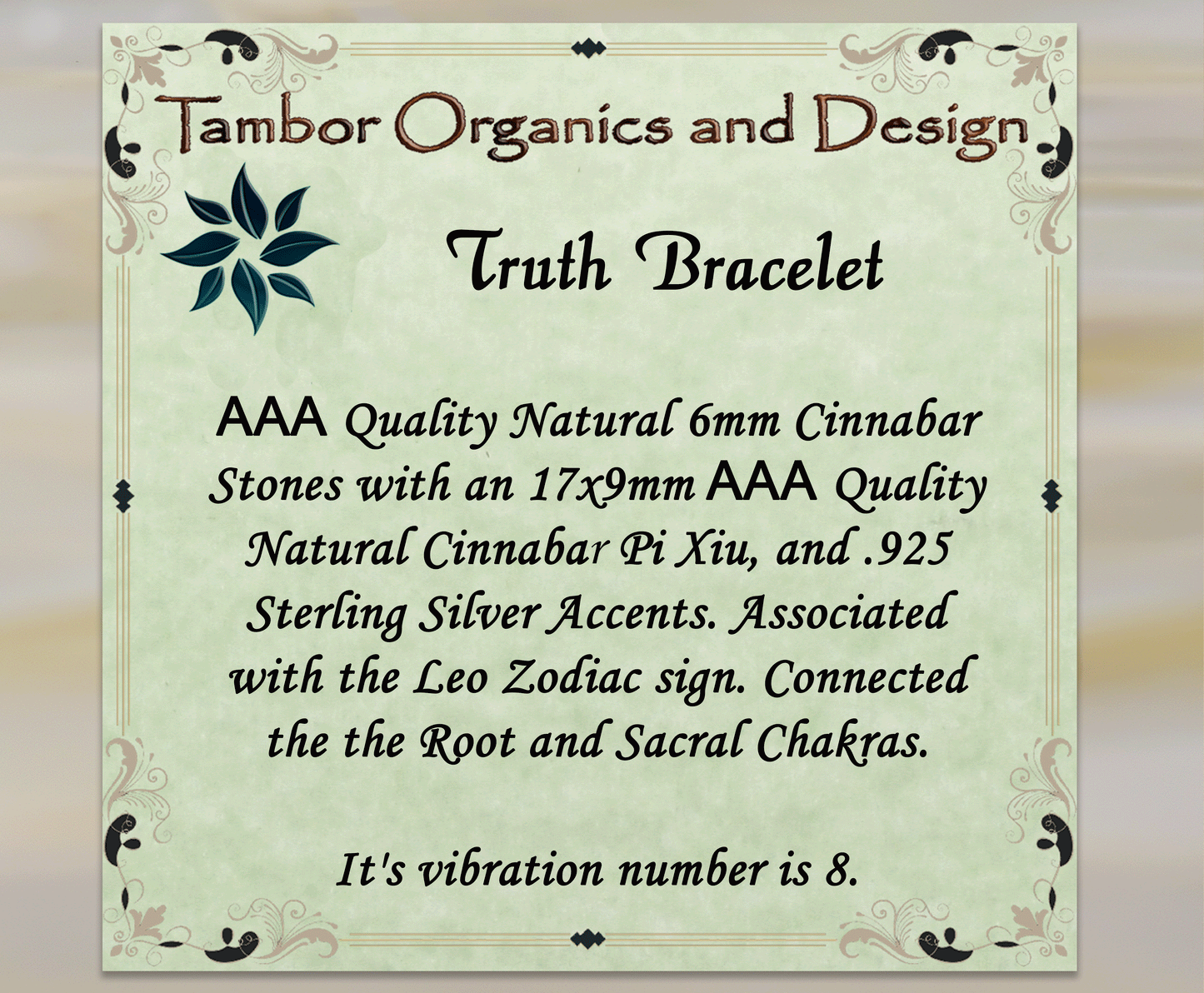Truth Bracelet, AAA Natural Cinnabar Stones, AAA Natural Cinnabar Pi Xiu, Self Discovery, Release Attachments, Leo, Root Chakra