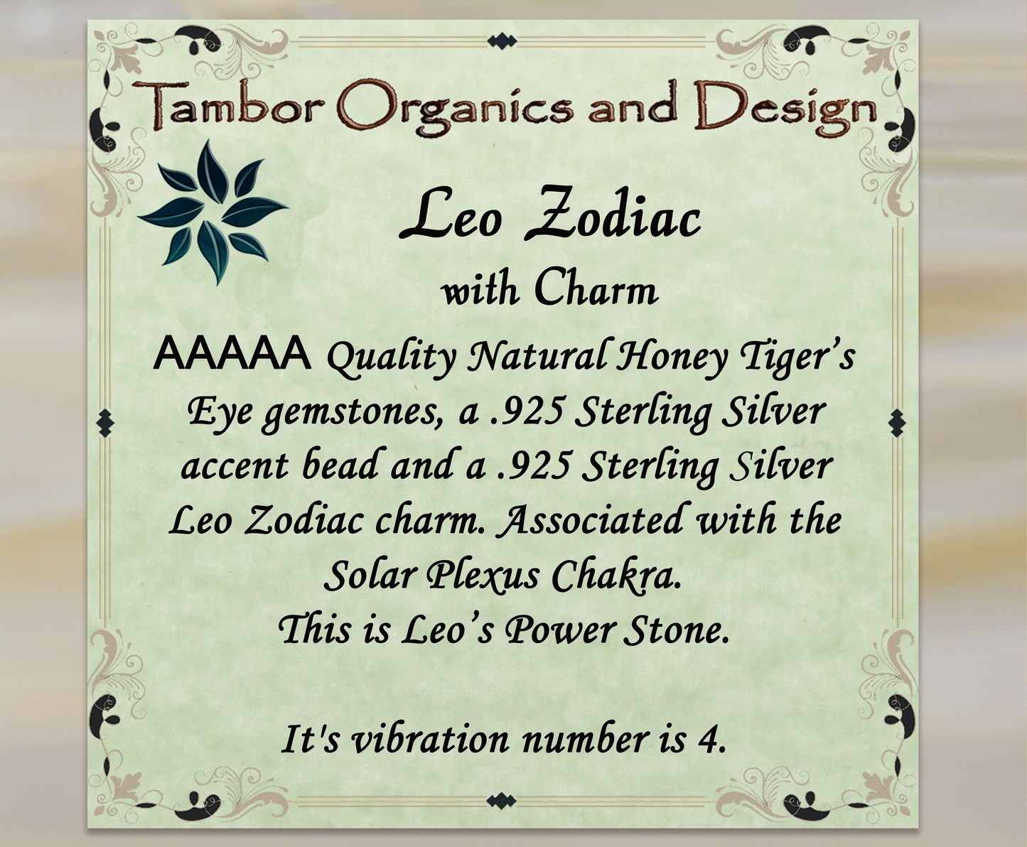 Leo Zodiac Bracelet, AAAAA Natural Honey Tiger's Eye, 925 Sterling Silver Charm, Confidence, Anchoring, Solar Plexus Chakra