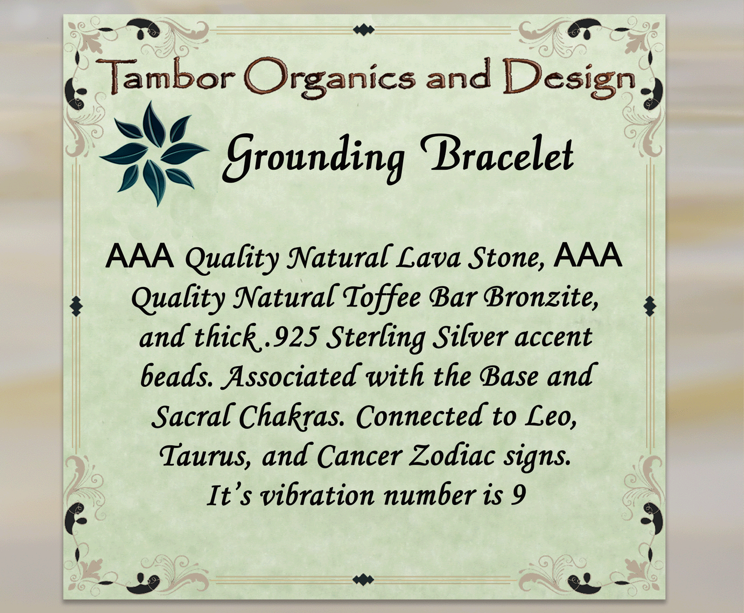 Grounding - Resilience Bracelet, AAA Natural Lava Stone, AAA Natural Bronzite, Base, Sacral Chakra, Leo, Taurus, Cancer Zodiac, Frequency 9