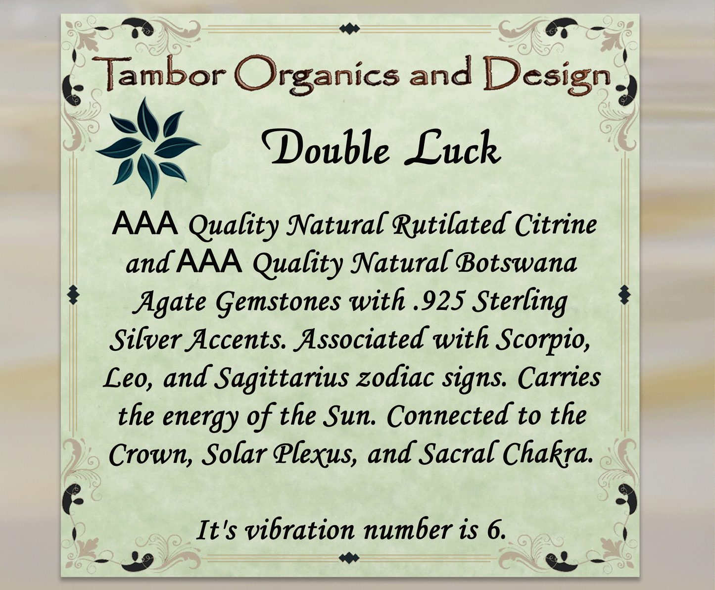 Double Luck - Success Bracelet, AAA Rutilated Citrine, AAA Tibetan Agate, Crown, Solar Plexus, Sacral, Chakra, Scorpio, Leo