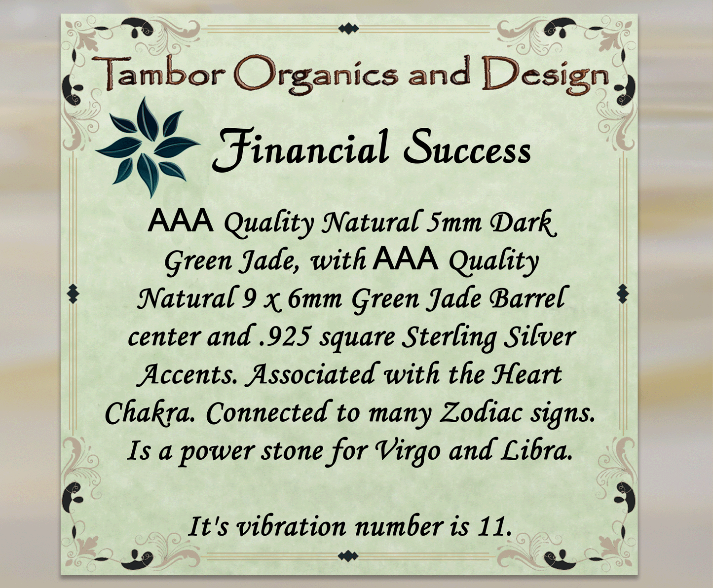 Financial Success Bracelet, AAA Natural Dark Green Jade, .925 Sterling Silver, Luck, Abundance, Balance, Harmony, Heart Chakra, Virgo, Libra Zodiac