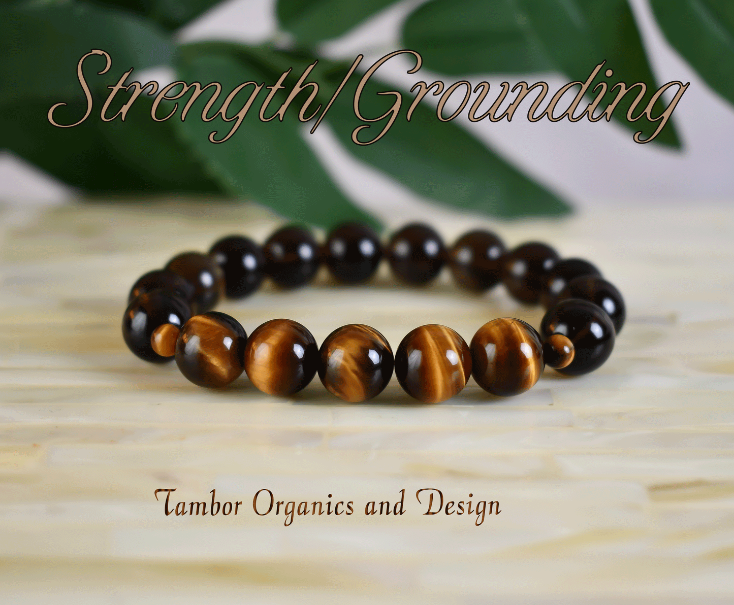 Strength Bracelet, Grounding, Healing, AAA Natural Smoky Quartz, AAA Natural Golden Tiger's Eye, Gemini, Leo, Crown Chakra