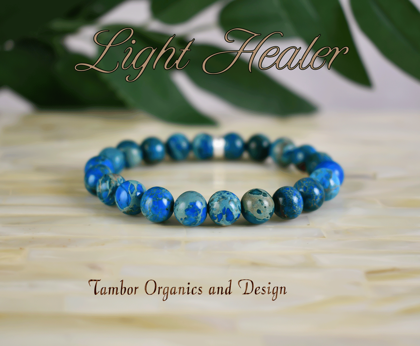 LIGHT HEALERS Bracelet, AAA Natural Imperial Sea Sediment Jasper, Compassion, Chakra Balance, Heart, Third Eye, Pisces, Cancer, Aquarius