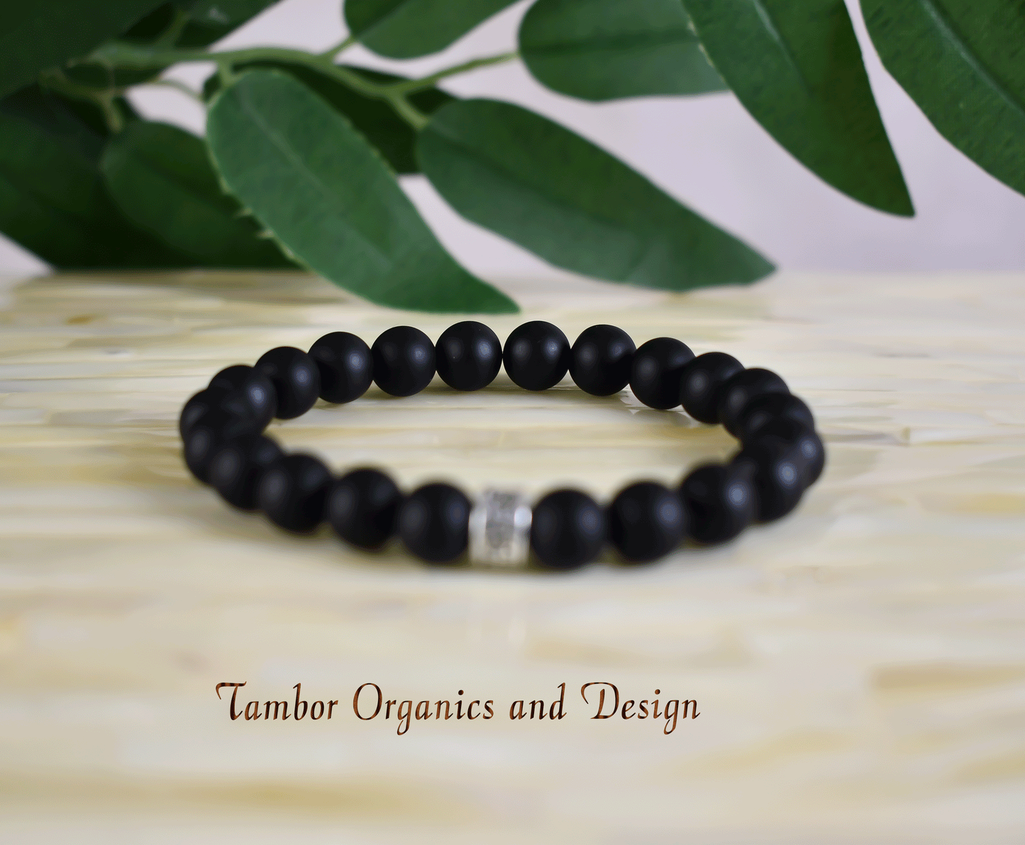 Personal Growth Bracelet, AAA Natural Matte Black Obsidian, 925 Sterling Silver OM, Scorpio, Capricorn, Root Chakra, Frequency 1 and 3