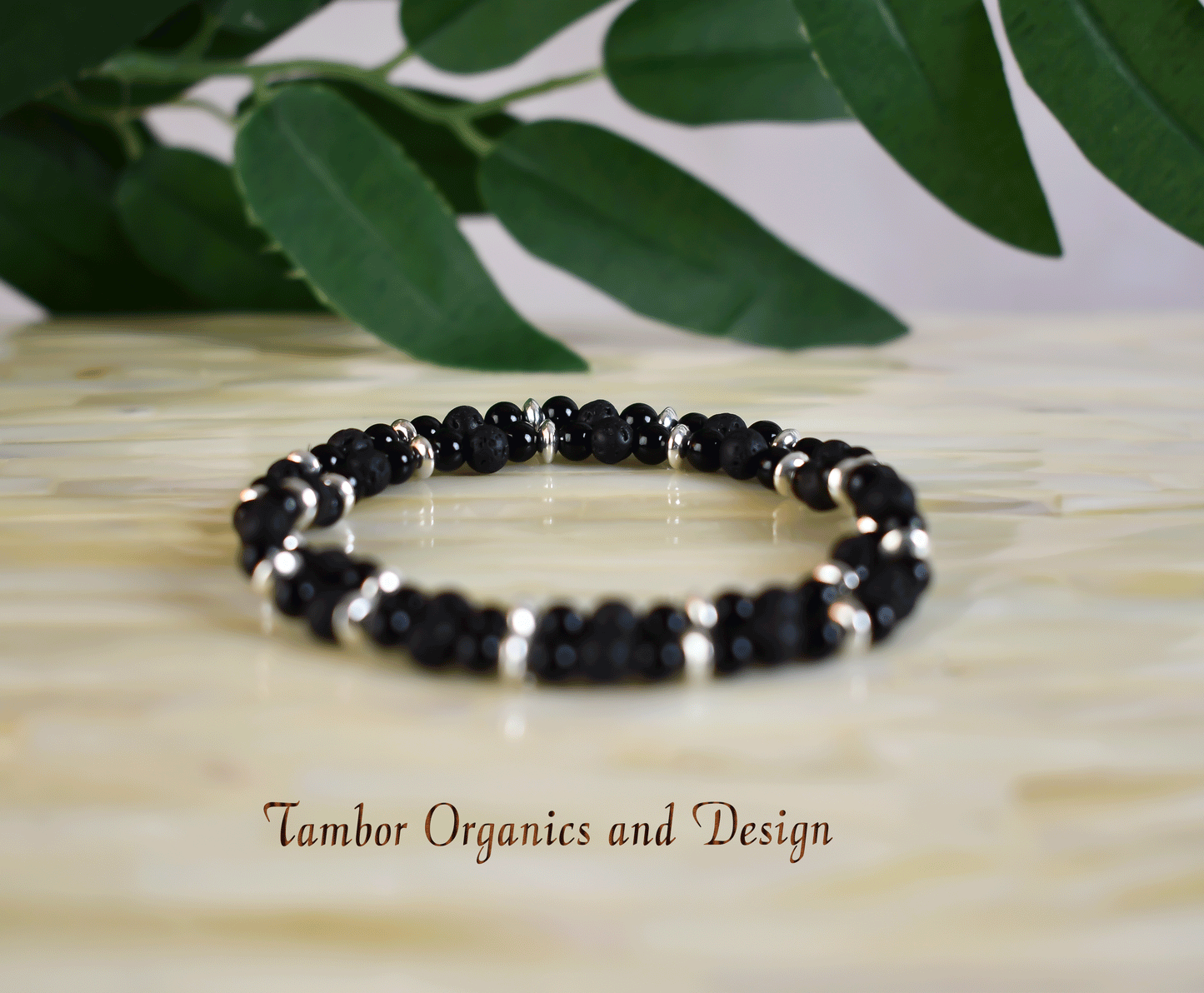 Strength Bracelet, Willpower, AAA Natural Black Onyx, AAA Natural Black Lava Stone, Cancer, Taurus, Leo, Capricorn, Root Chakra