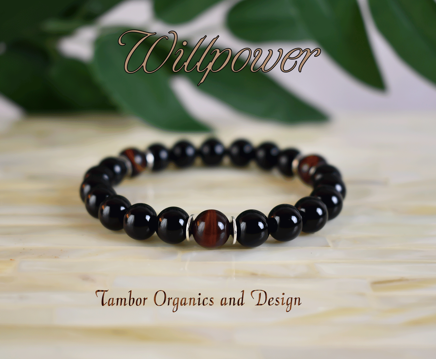 Willpower Bracelet, AAA Natural Red Tiger's Eye, AAA Natural Black Onyx, Energy Bracelet, Sacral, Solar Plexus, Root Chakra, Capricorn