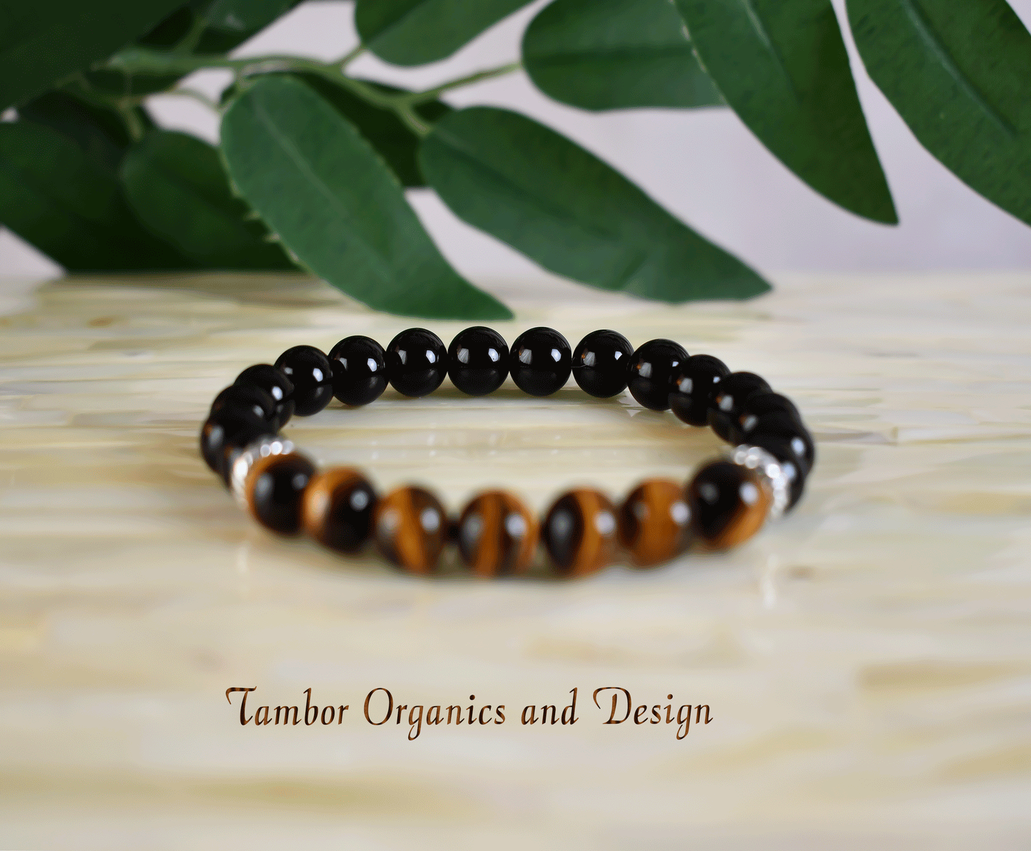 Power - Protection Bracelet, AAA Natural Yellow Tiger's Eye, AAA Black Onyx Bracelet, Capricorn, Leo, Sun Power, Root, Sacral, Solar Plexus