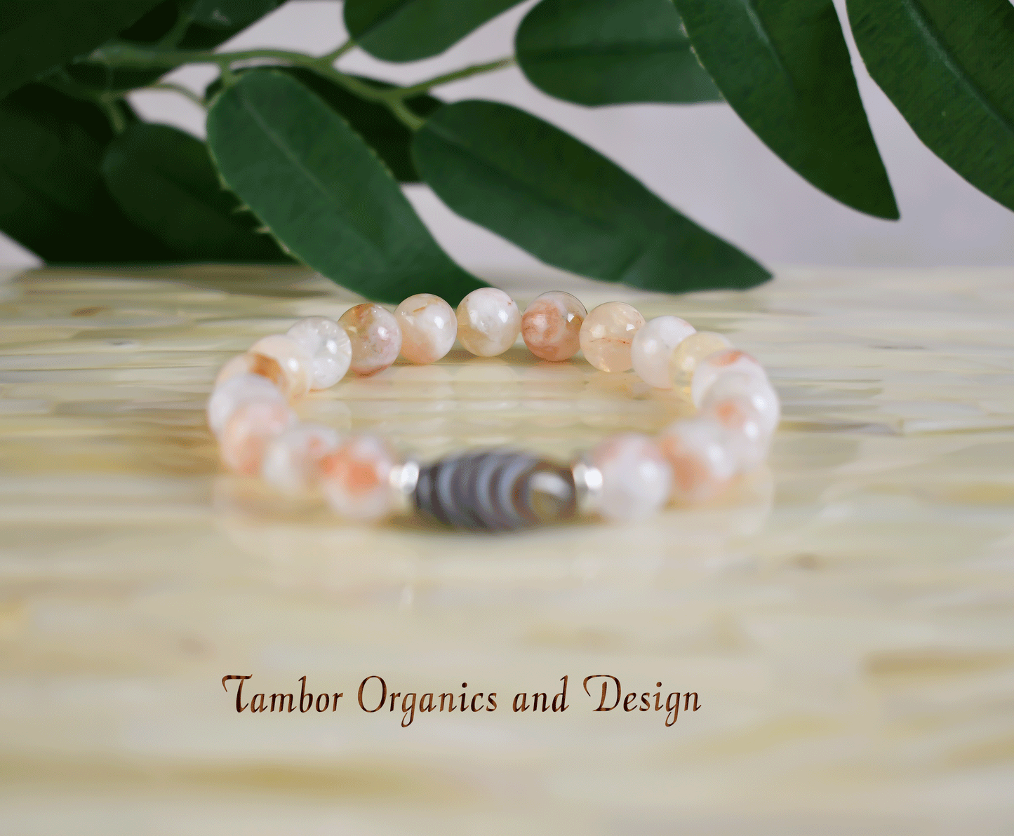 Double Luck - Success Bracelet, AAA Rutilated Citrine, AAA Tibetan Agate, Crown, Solar Plexus, Sacral, Chakra, Scorpio, Leo