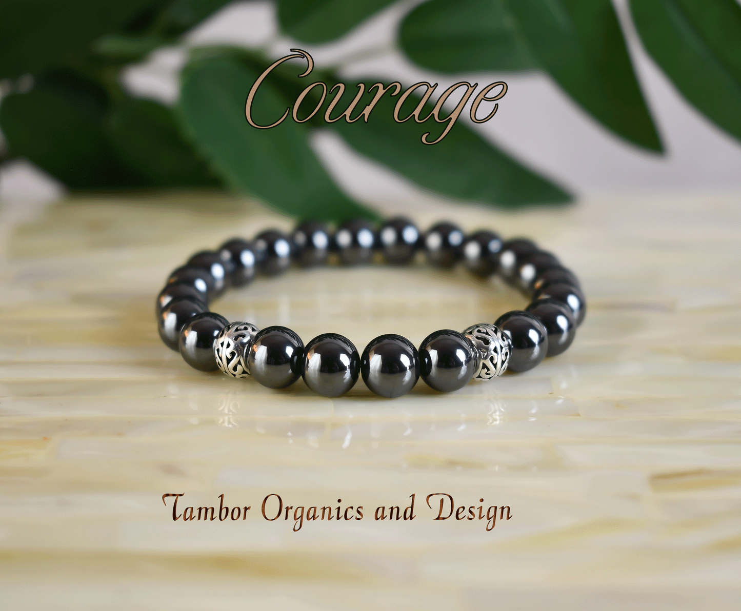 Courage Bracelet, AAA Natural Hematite Gemstone, .925 Sterling Silver, Good Fortune. Aries, Aquarius, Zodiac, Root Chakra