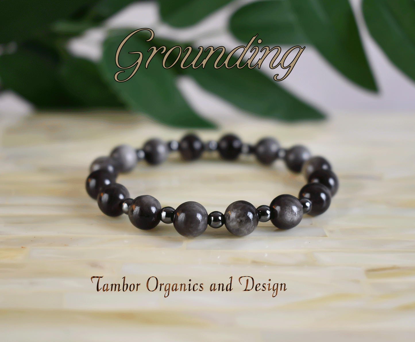 Grounding Bracelet, Protection, AAA Natural Silver Obsidian, AAA Natural Hematite, Communication, Root, Scorpio, Sagittarius Zodiac