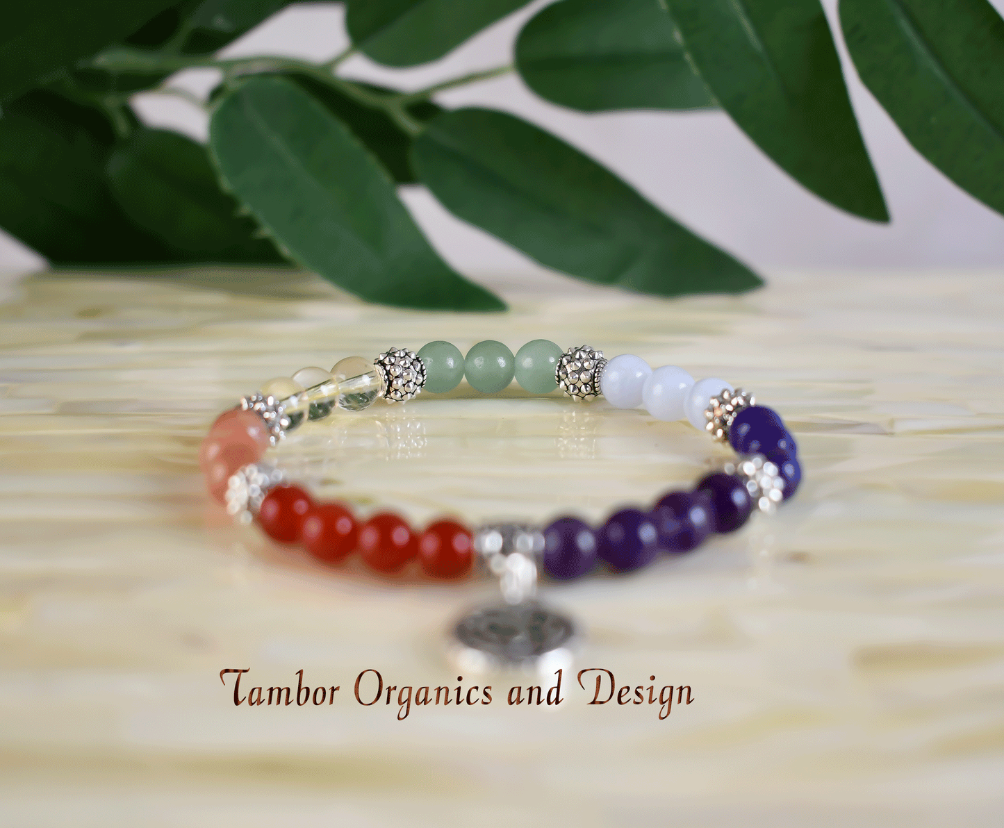 7 Chakra Bracelet - 12 Zodiac Signs, All AAA & AAAAA Quality Gemstones, 925 Sterling Silver OM Charm Charm, All Chakra Balancing, Charging