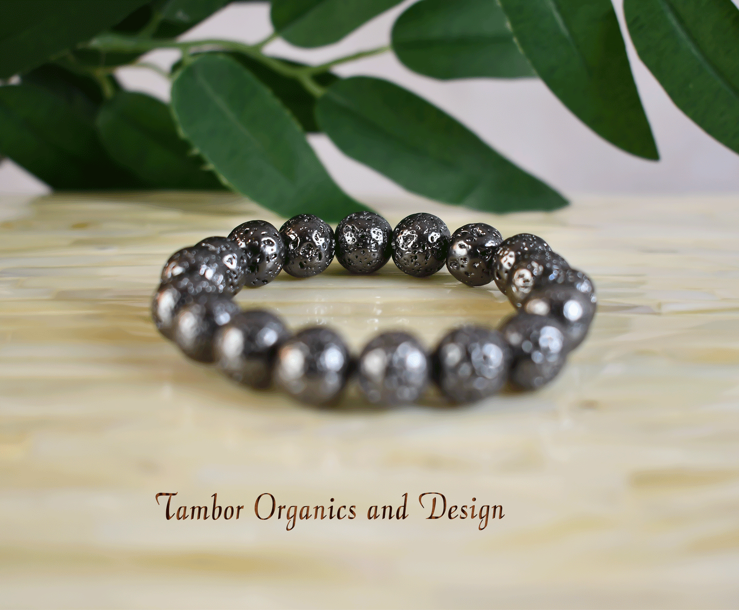 Breakthrough Bracelet, AAA Gun Metal Lava Stone, Balance, Cancer, Taurus, Leo, Capricorn, Root Chakra