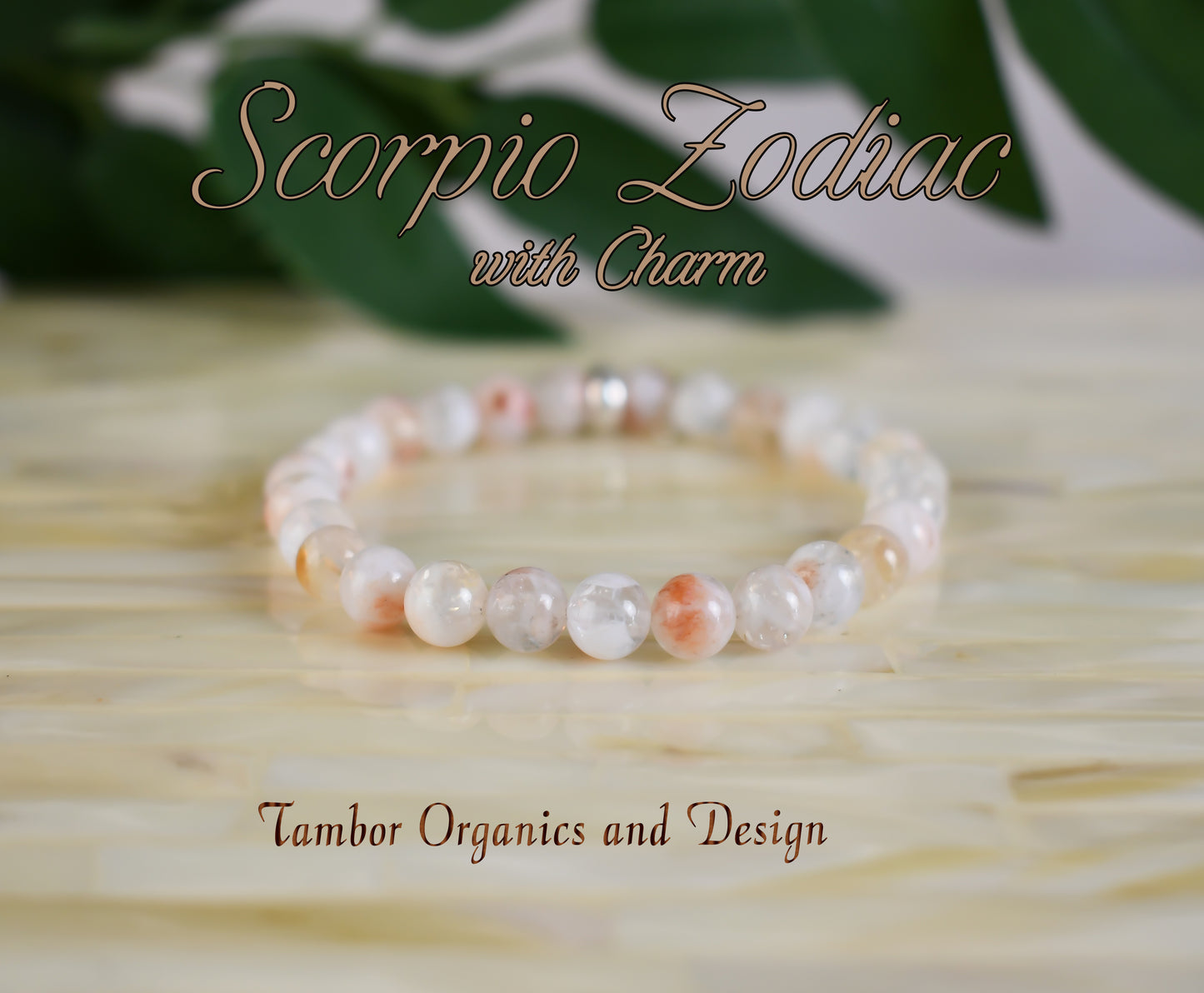 Scorpio Zodiac Bracelet, RARE AAA Natural Rutilated Citrine Bracelet, Charm Bracelet, Abundance & Happiness, Solar Plexus, Sacral, Crown