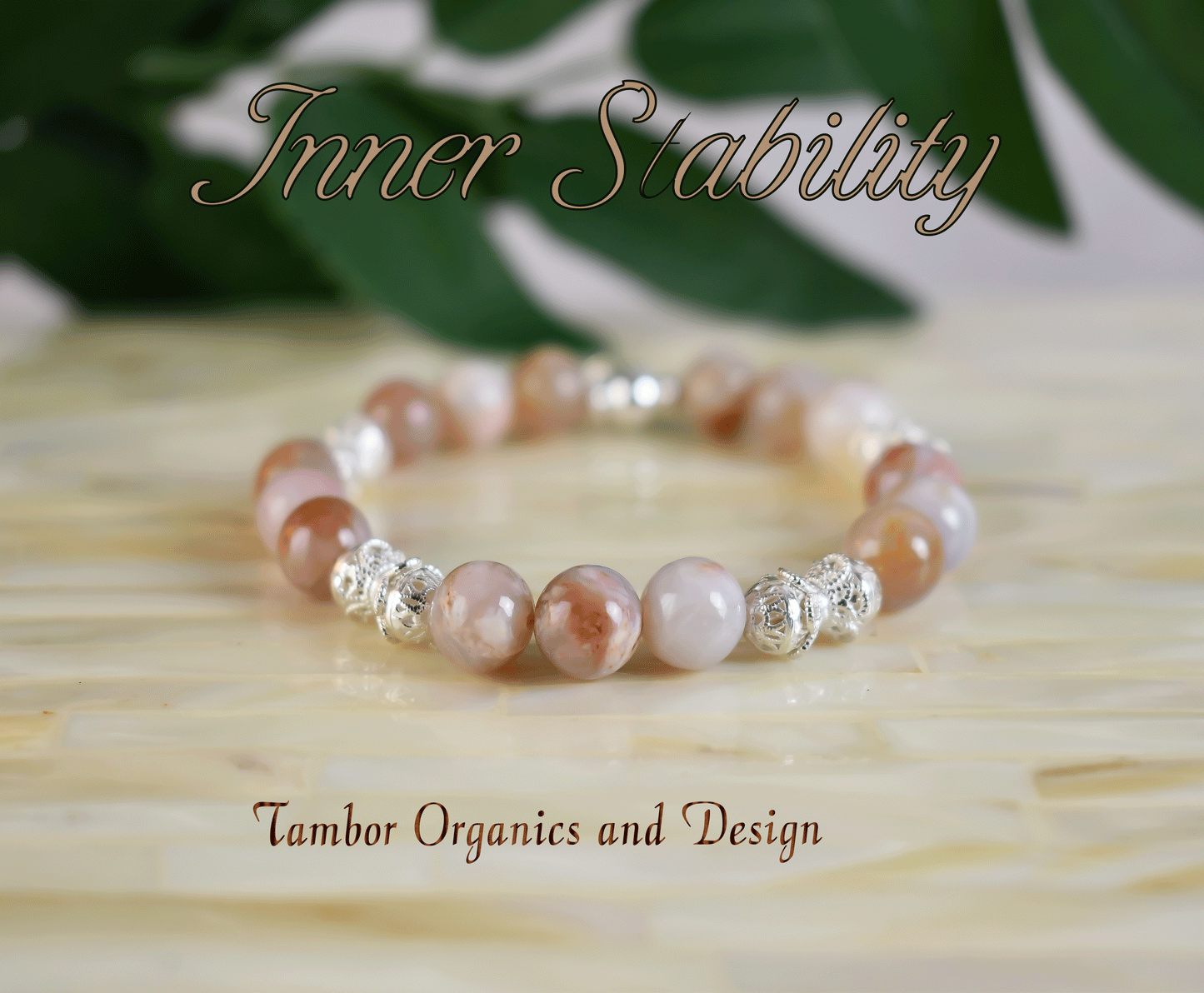 Inner Strength Bracelet, AAA Quality Australian Agate Gemstones, TONS of 925 Sterling Silver, Tree Charm, Gemini, Virgo, All 7 Chakras