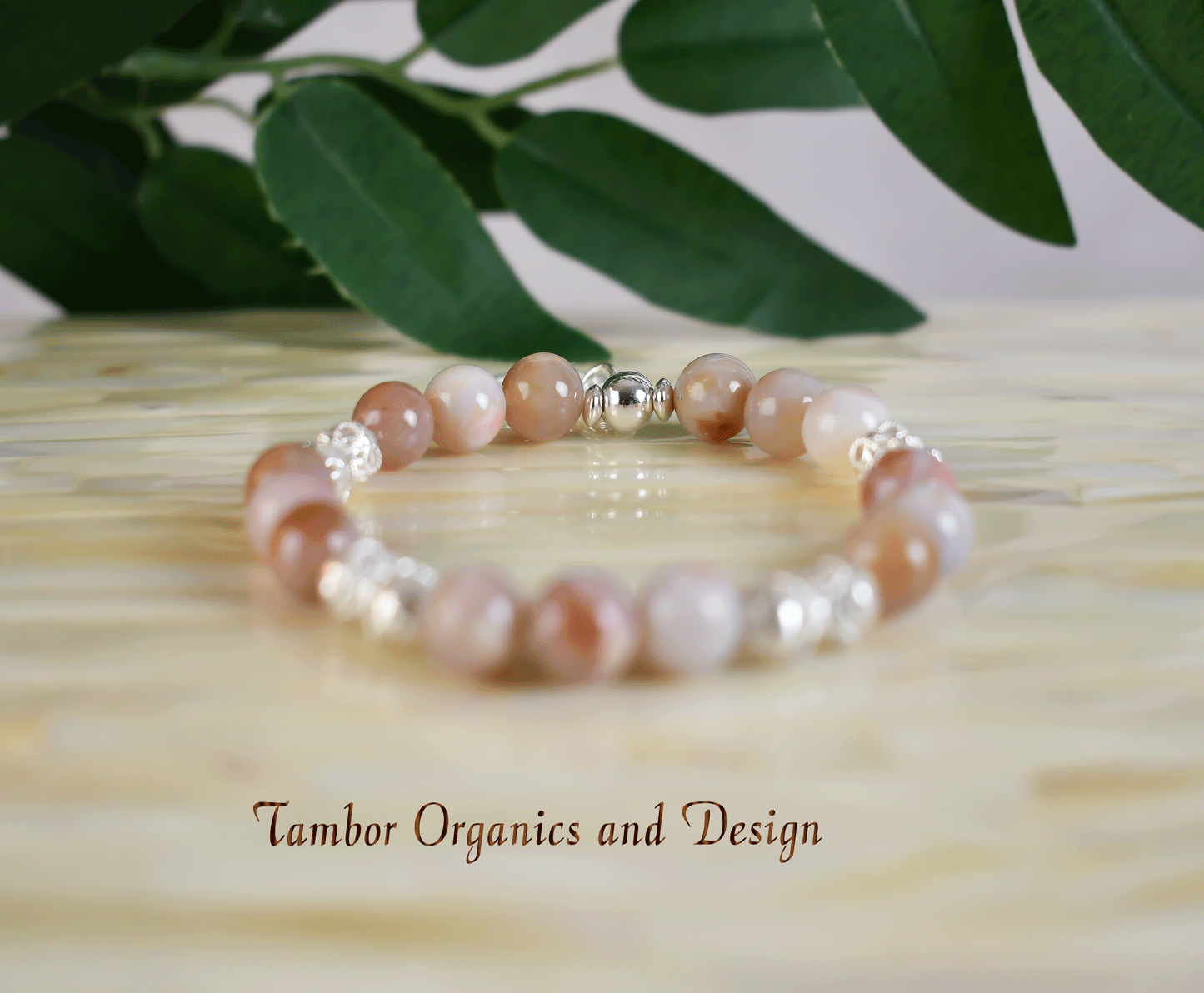 Inner Strength Bracelet, AAA Quality Australian Agate Gemstones, TONS of 925 Sterling Silver, Tree Charm, Gemini, Virgo, All 7 Chakras