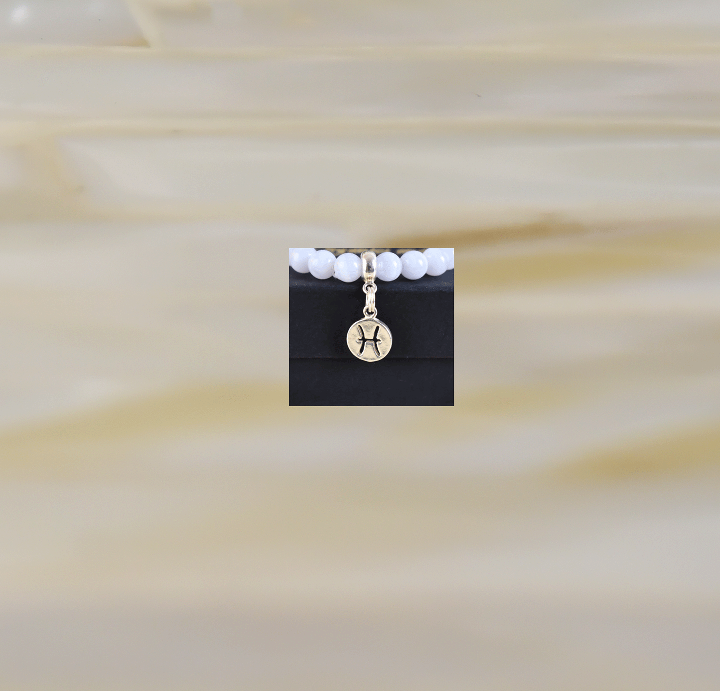 Pisces Zodiac Bracelet, AAA Natural Blue Lace Agate, 925 Sterling Silver Charm, Curiosity, Exploration, Throat, Third Eye Chakra