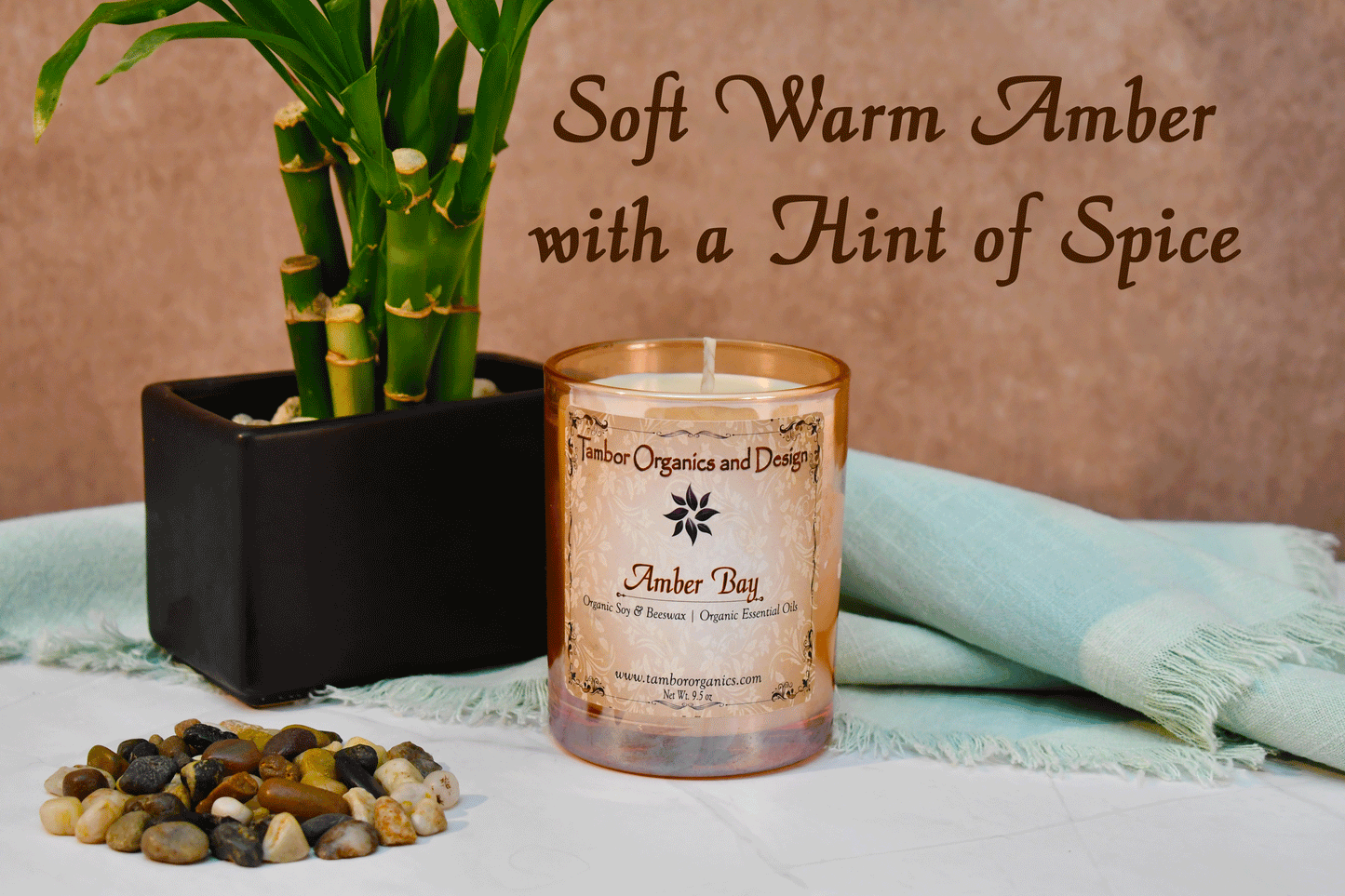 All Organic Tall 45-50 Hour Candles with Organic Essential Oils