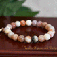 Positivity/Light - Balancing Grounding Bracelet - AAA Quality Australian Agate with .925 Sterling Silver Heart Charm - 8mm