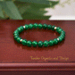 Energy Boosting - Stamina Bracelet, AAA Natural Green Onyx with .925 Sterling Silver Accents - 6mm