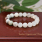 Career Success Bracelet - AAA Quality Botswana Agate/AAA Quality Burma Jade/AAA Quality White Moonstone with .925 Sterling Silver Accents - 8mm