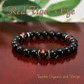 Willpower - AAA Natural Red Tiger's Eye/AAA Natural Black Onyx/.925 Sterling Silver - 8mm