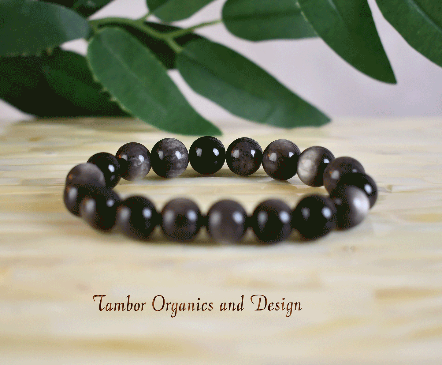 Confidence Bracelet, AAA Natural Silver Sheen Obsidian 10mm, Spiritual Growth, Sagittarius, Libra Zodiac, Root, Throat, Third Eye Chakra