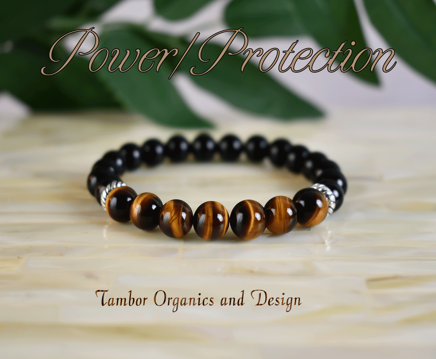 Power -  Protection Bracelet, AAA Natural Yellow Tiger's Eye, AAA Black Onyx Bracelet, Capricorn, Leo, Sun Power, Root, Sacral, Solar Plexus