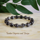 Grounding Bracelet, Protection, AAA Natural Silver Obsidian, AAA Natural Hematite, Communication, Root, Scorpio, Sagittarius Zodiac