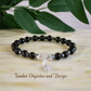 Double Protection Bracelet, AAA Quality Black Obsidian,  AAA Quality Hematite, Cleansing, Good Luck, Scorpio, Libra, Root & Sacral Chakra