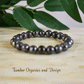Breakthrough Bracelet, AAA Gun Metal Lava Stone, Balance, Cancer, Taurus, Leo, Capricorn, Root Chakra