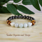 Triple Success Bracelet, AAA Natural Burma Jade, AAA Natural Tiger's Eye, AAA Natural Hematite, Good Luck, Aries, Aquarius, Root Chakra