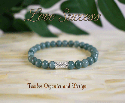 Love Success Bracelet, AAAAA Natural Rare Guatemalan Jade, 925 Sterling Silver, Success,  Prosperity, Status, Wealth, Heart Chakra