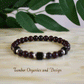 Stone of Strength,  AAA Natural Red Brecciated Jasper, AAA Natural Black Onyx, .925 Sterling Silver, Vitality, Root, Sacral Chakra, Aries Zodiac