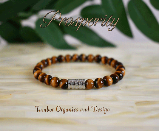 Prosperity and Strength Bracelet, AAAAA Natural Yellow Tiger Eye, 304 Stainless Steel, Courage, Leo, Gemini, Solar Plexus and Root Chakra
