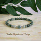 Financial Success Bracelet, AAA Natural Dark Green Jade, .925 Sterling Silver, Luck, Abundance, Balance, Harmony, Heart Chakra, Virgo, Libra Zodiac