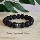 Blockage Release Bracelet, AAA Lava Stone, 304 Stainless Steel, Protection, Earth, Root, Taurus, Cancer,