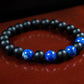 Wisdom, Courage, and Truth Bracelet - AAA Quality Lapis Lazuli and AAA Quality Matte Black Onyx