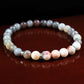 Confidence and Change Bracelet - A+ Quality Pink Botswana Agate and Brown Botswana Agate with .925 Sterling Silver/Antique Silver - 6mm