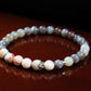 Confidence and Change Bracelet - A+ Quality Pink Botswana Agate and Brown Botswana Agate with .925 Sterling Silver/Antique Silver - 6mm