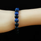 Wisdom, Courage, and Truth Bracelet - AAA Quality Lapis Lazuli and AAA Quality Matte Black Onyx