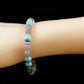 Positivity and Healing Bracelet - AAA Quality Peruvian Turquoise and AAA Brown Moonstone with .925 Sterling Silver - 6mm