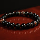 Willpower - AAA Natural Red Tiger's Eye/AAA Natural Black Onyx/.925 Sterling Silver - 8mm