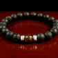 Guidance and Protection - AAA Quality Bronzite/AAA Quality Black Lava Stone Bracelet/.925 Sterling Silver Accents - 8mm