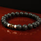 Guidance and Protection - AAA Quality Bronzite/AAA Quality Black Lava Stone Bracelet/.925 Sterling Silver Accents - 8mm