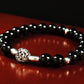 Power/Balance - AAA Quality Black Onyx/A Quality Hematite/ .925 Sterling Silver Bali Bead Center & Accent Beads - 6mm