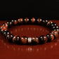 Motivation/Drive - AAA Quality Natural Red Tiger’s Eye with .925 Sterling Silver Accents -  8mm