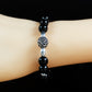 Power/Balance - AAA Quality Black Onyx/A Quality Hematite/ .925 Sterling Silver Bali Bead Center & Accent Beads - 6mm