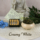 All Organic Chakra Incense Cones with Ceramic Incense Holder - Creamy White