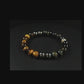 Abundance and Courage Bracelet - AAA Quality Golden Tiger's Eye/AAA Quality Blue Tiger's Eye/A Quality Hematite/ .925 Sterling Silver - 8mm